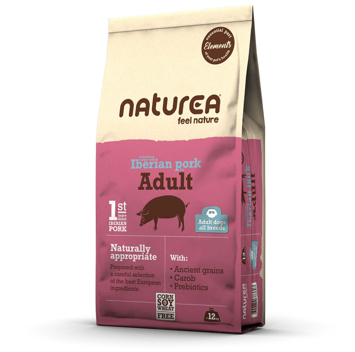Naturea Elements Adult – Iberisch Varkensvlees Hondenvoer 12 kilo zakken