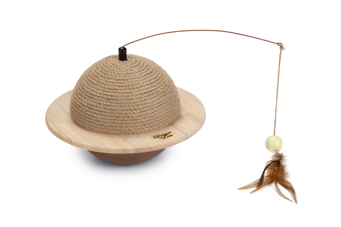 Designed by Lotte Krabbol Wiggly - Krabpaal - Hout - 29,5x29,5x20