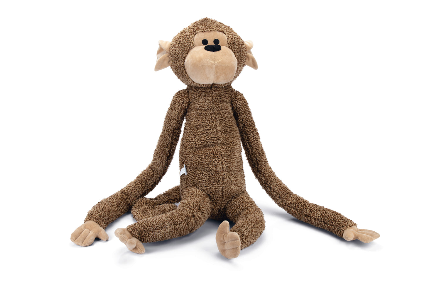 Een leuke extra XL grote hondenknuffel mag dan ook niet ontbreken! De Beeztees Jungle Brothers is een mooie en zachte hondenknuffel collectie zonder piep. Hierdoor hoef je niet bang te zijn voor de hele dag gepiep in huis. Deze knuffels zijn goed herkenbaar aan de lange armen en gepaste Jungle Look. De Jungle Brothers Collectie van Beeztees bestaat uit dieren: Vik Aap XL Mees Luiaard XL