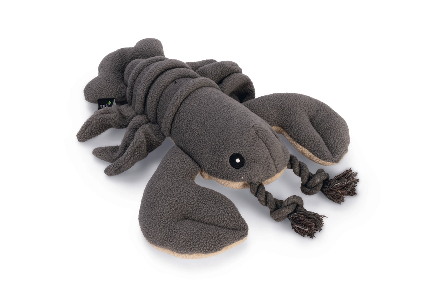 Beeztees Minus One Kreeft - Hondenspeelgoed - Grijs/Beige - 33x28x4 cm