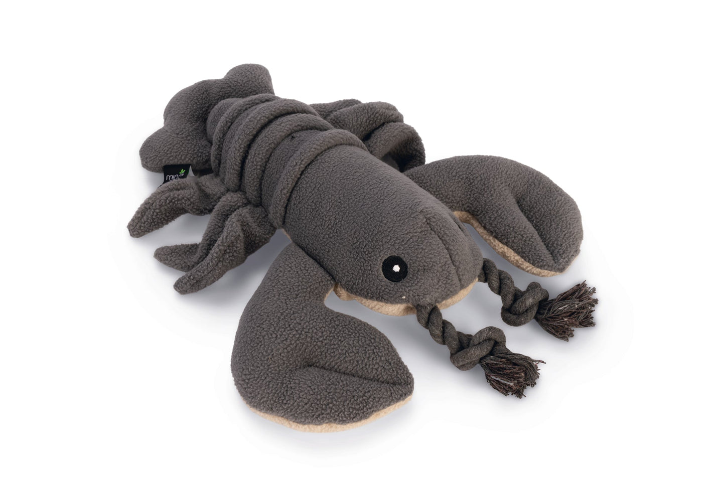 Beeztees Minus One Kreeft - Hondenspeelgoed - Grijs/Beige - 33x28x4 cm