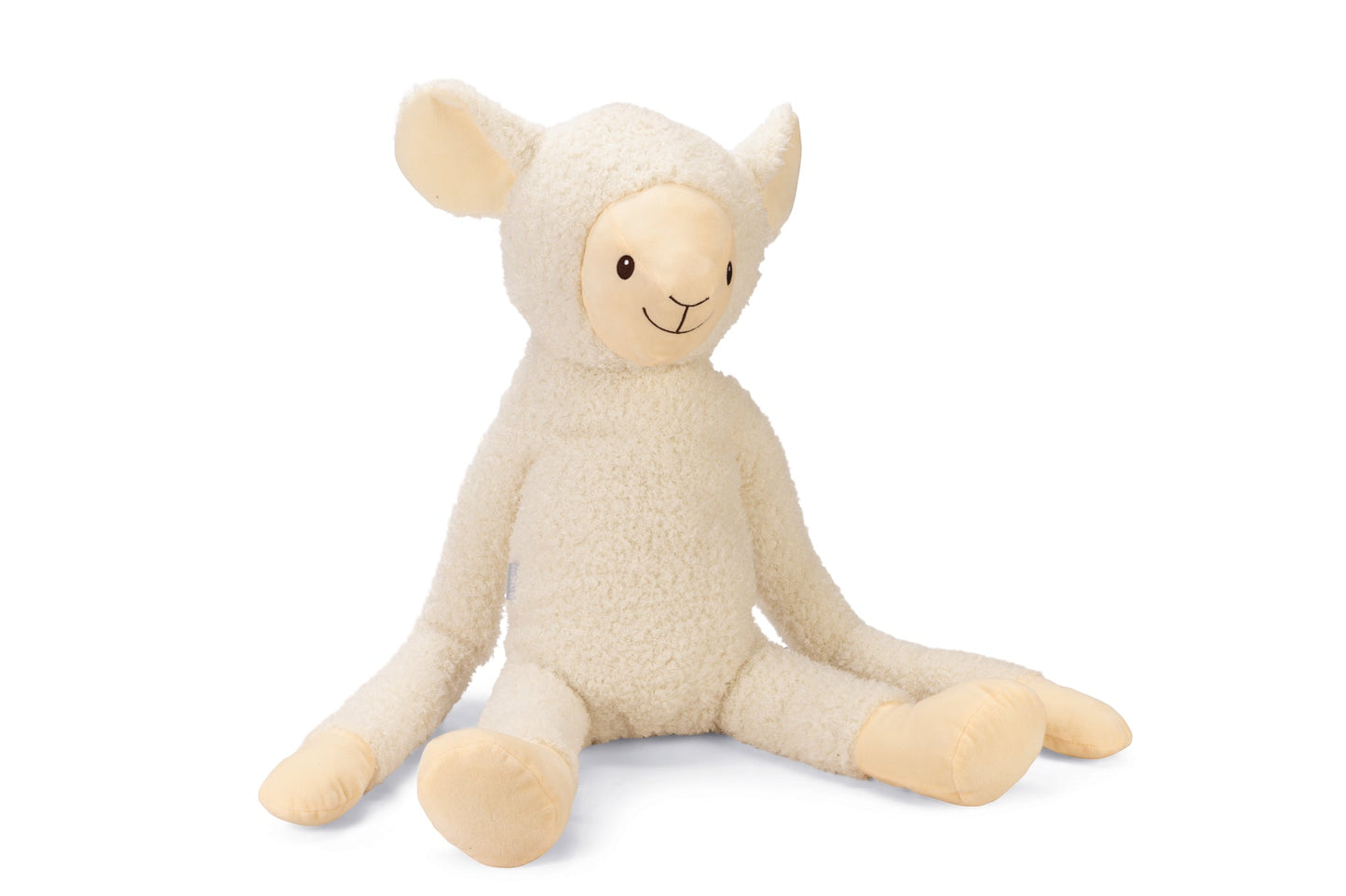 Beeztees XL Schaap Jessy - Hondenspeelgoed - Pluche - Wit - 80x39x20,5