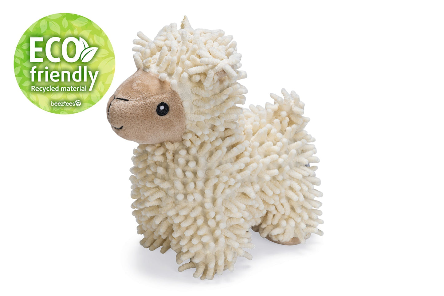 Beeztees Eco Schaap Jovi - Hondenspeelgoed - Fleece - 100% Gerecycled -