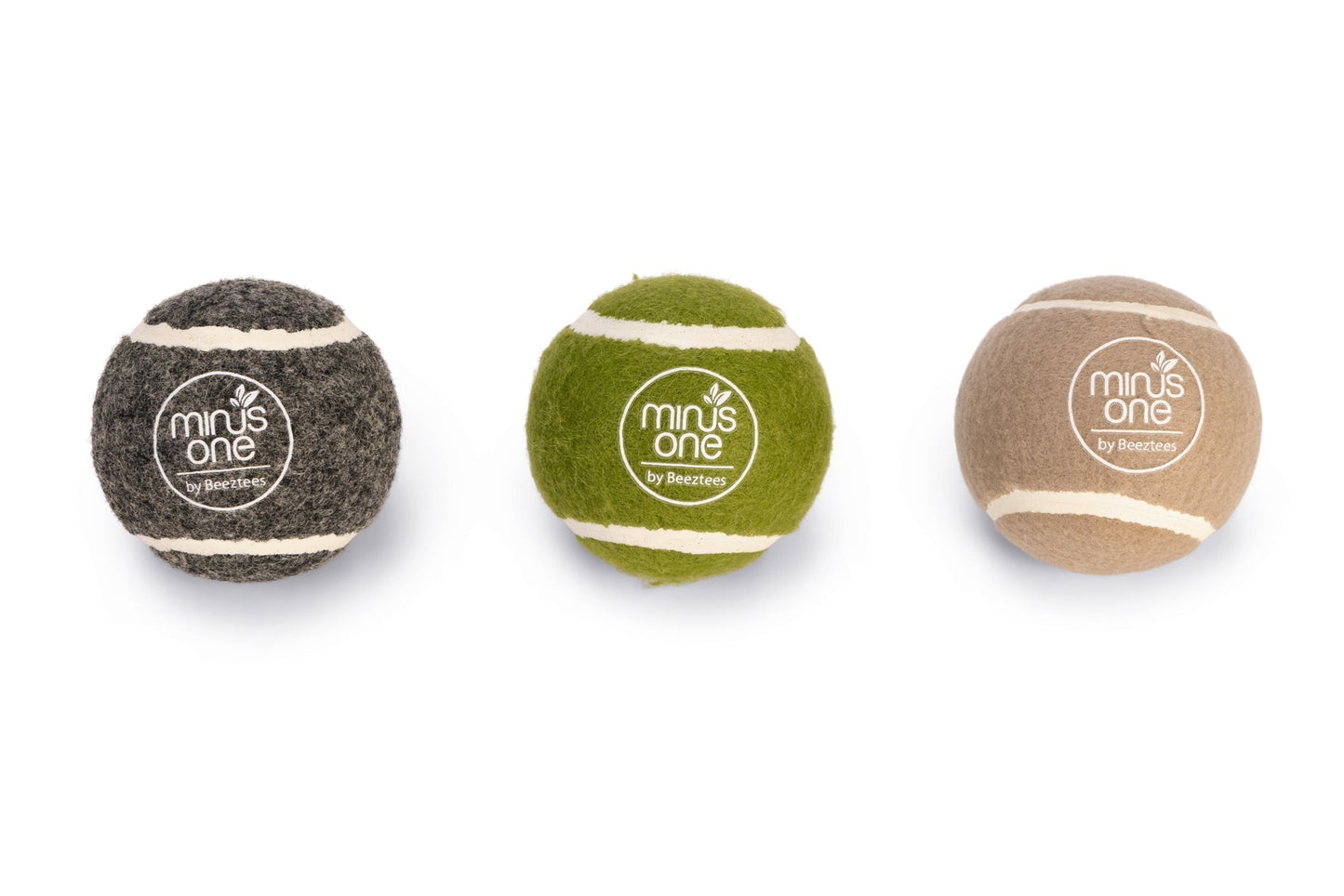 Beeztees Minus One Tennisbal - Hondenspeelgoed - Multi - dia 6.3 cm - 3 stuks