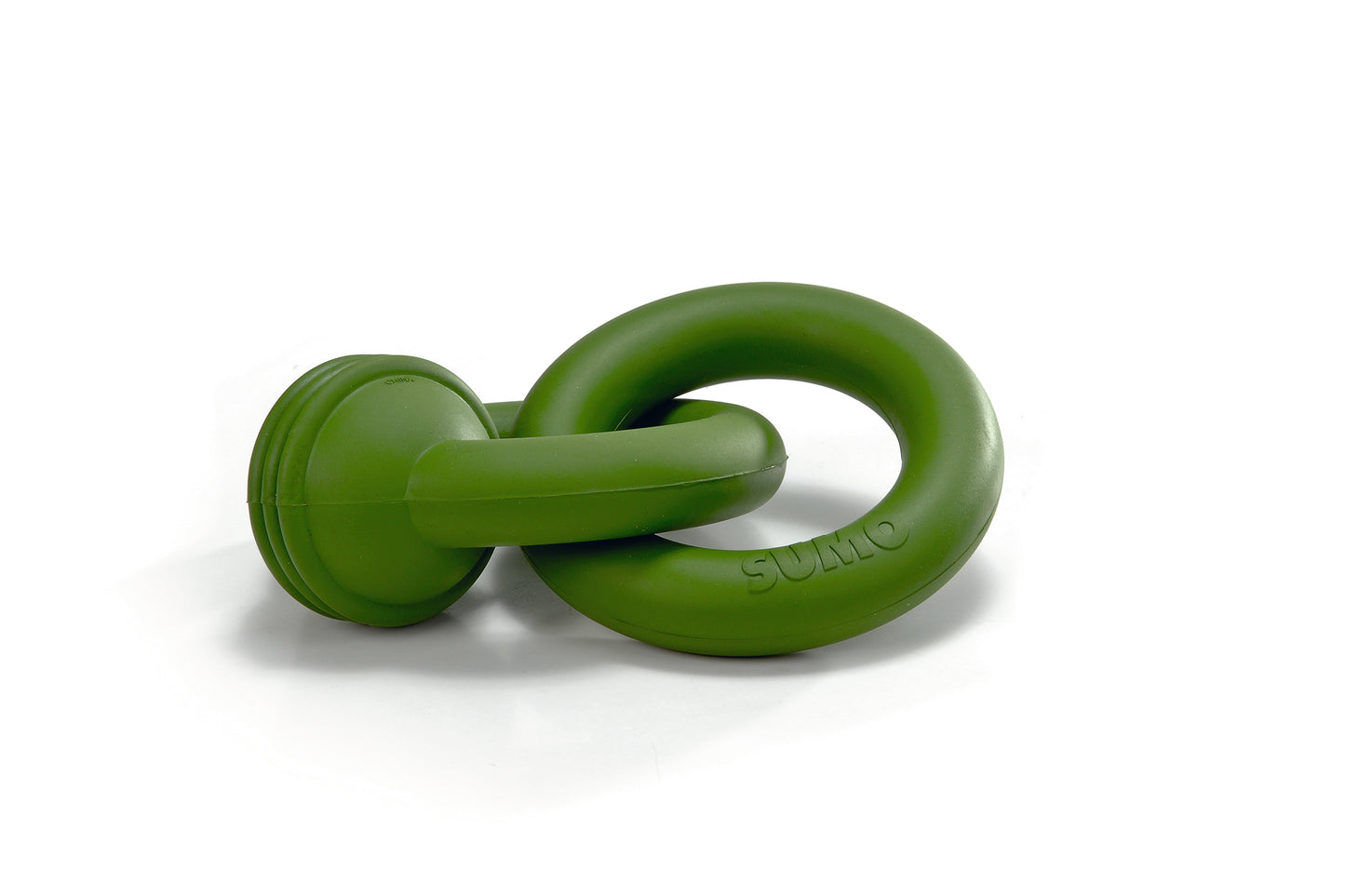 De Sumo Team van Beeztees is super sterk hondenspeelgoed gemaakt van natuurlijk rubber. Dit speeltje is speciaal bedoeld, om samen met jouw hond te kunnen spelen. Twee stevige rubberen ringen zijn met elkaar verbonden, zodat je een trekspelletje kunt spelen. Op deze manier ben je interactief bezig met jouw hond, wat zorgt voor wederzijds respect en vertrouwen en het stimuleert de samenwerking.