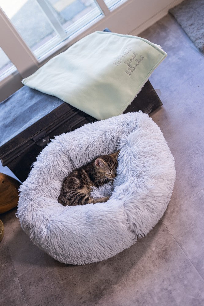 Beeztees Kitten Vako - Kattenmand - Pluche - Grijs - 50x50x18 cm