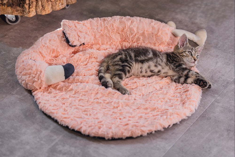 Beeztees Kitten Flamingo Giba - Kattenkussen - Pluche - Roze - 52X52X10