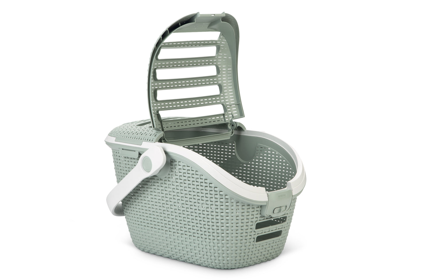 De Curver reismand, is de crème de la crème onder de reismanden. Deze schitterend uitziende reismand met bovenlader, is gemaakt van het oersterke materiaal rattan, waarmee hoogwaardig gevlochten kunststof wordt bedoeld. De mand is voorzien van een draagarm, welke gemakkelijk kan worden vastgezet in de autogordel als jouw kleine vriend bijvoorbeeld naar de dierenarts moet.