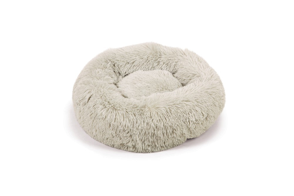 fluffy Yali donut mand lichtgrijs 50 cm beeztees
