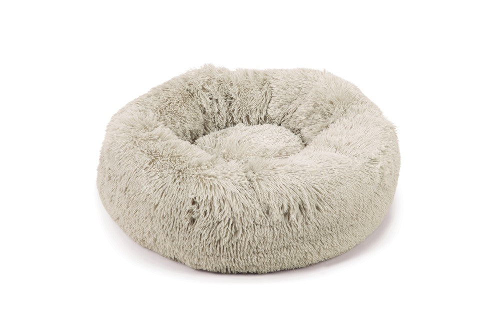 fluffy Yali donut mand lichtgrijs 60 cm beeztees