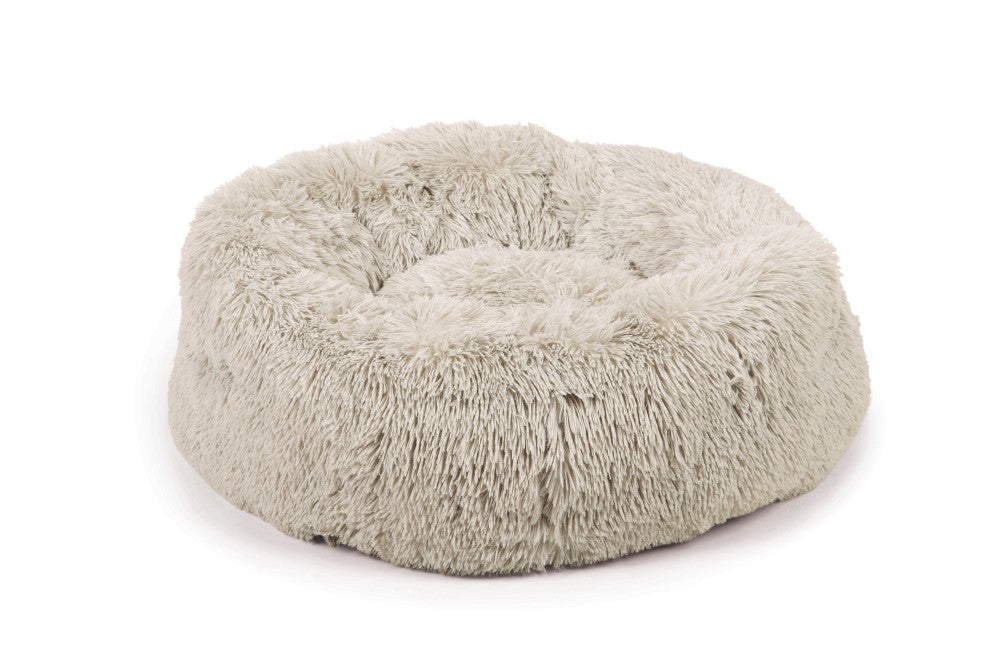 fluffy Yali donut mand lichtgrijs 70 cm beeztees