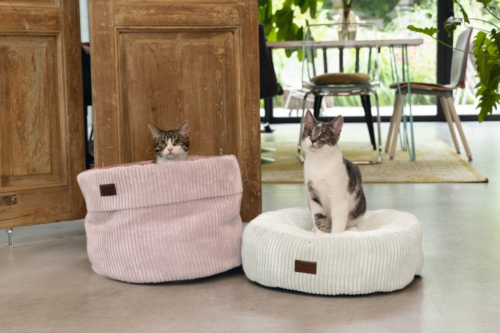 Designed by Lotte Ribbed - Kattenmand - Licht Grijs - 50x50x17 cm