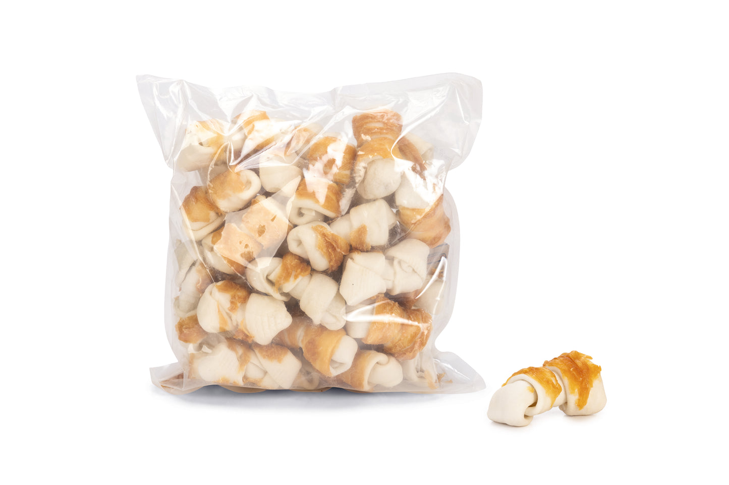 Beeztees Culinair Kauwknoop met Kip - Hondensnacks - Bulkverpakking - 36