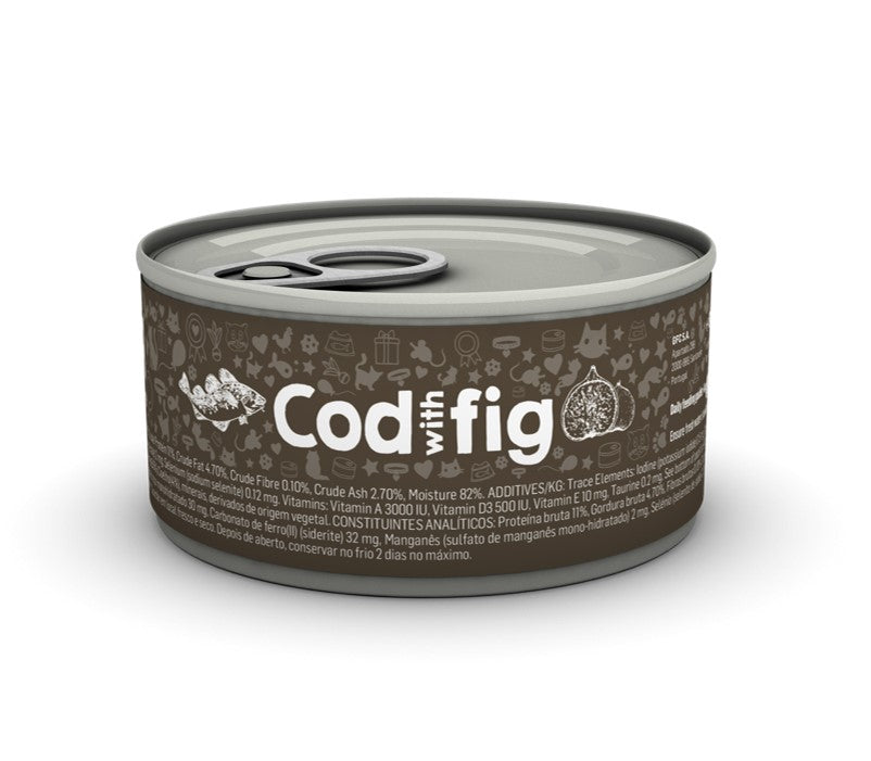 Voor katten die van verse vis houden (en welke kat niet?) is kabeljauw met vijg de favoriete keuze. Het bevat twee van hun favoriete smaken in een heerlijke jus die ze niet kunnen weerstaan. En het beste deel? U geeft uw kat een biologisch passend dieet.