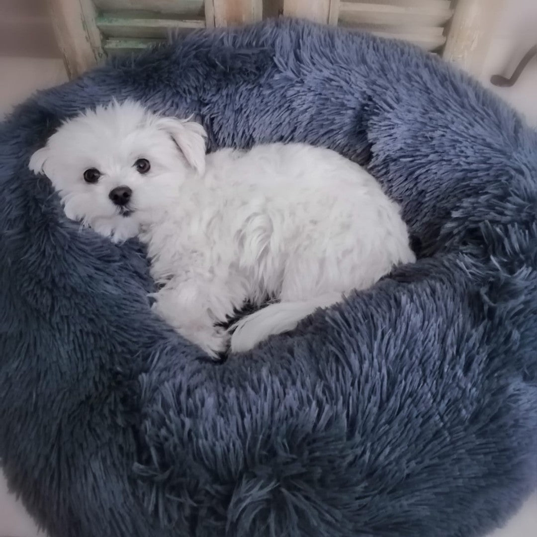 fluffy Yali donut mand grijs 60 cm beeztees