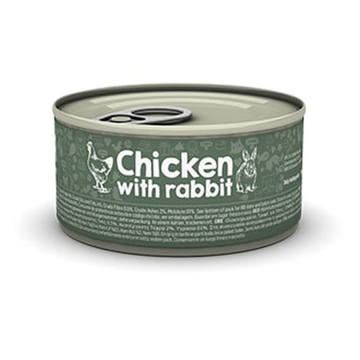 Voor katten die van vers vlees houden (en welke kat niet?) is kip met konijn de favoriete keuze. Het bevat twee van hun favoriete smaken in een heerlijke jus die ze niet kunnen weerstaan. En het beste deel? U geeft uw kat een biologisch passend dieet.
