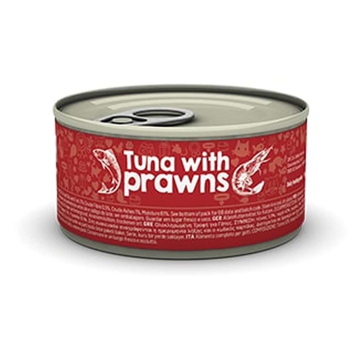 Tonijn met Garnalen is gemaakt van in het wild gevangen tonijn en garnalen uit de oceaan en is graanvrij, waardoor uw kat een gezonde, uitgebalanceerde voeding krijgt. Ingrediënten van hoge kwaliteit zorgen ervoor dat u het optimale dieet voor de behoeften van uw huisdieren biedt.