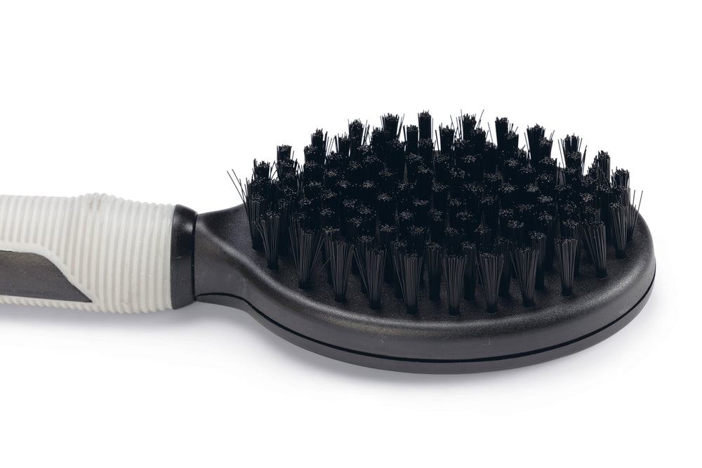 Beeztees Verzorgingsborstel - Hondenverzorging - Zwart/Grijs - Groot - 23x6,5x4 cm