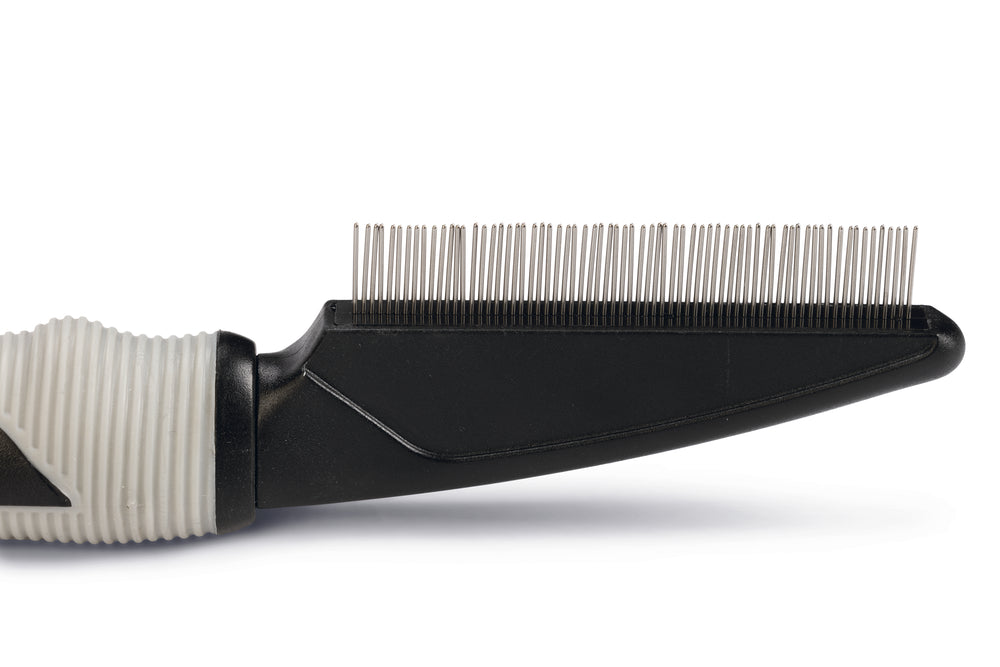 Beeztees Vlooienkam Roterende Tand - Hondenverzorging - Zwart/Grijs - 21x3,5x2,5 cm