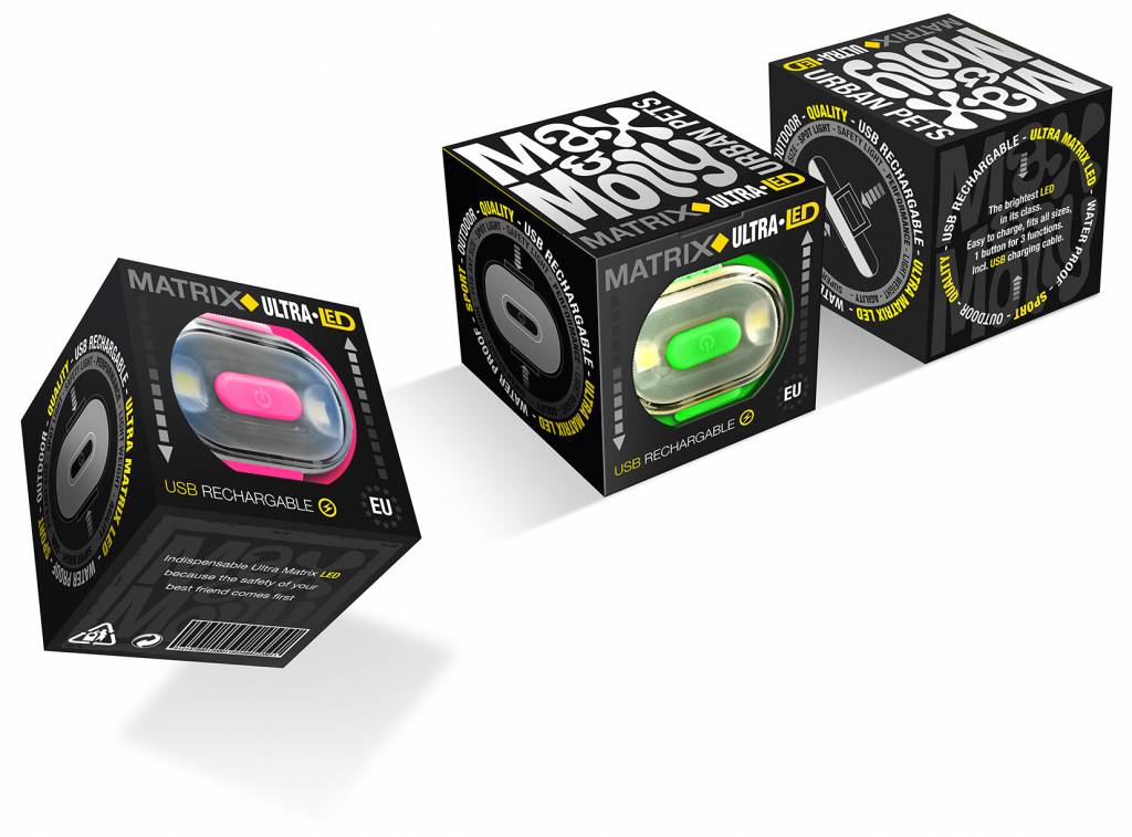 DE MATRIX ULTRA LED Het meest heldere licht in zijn klasse. Combineert leuk design met groot gebruiksgemak en vooral VEILIGHEID. Dankzij de uitstekende kwaliteit en eenvoudige bediening is deze LED een must voor elke huisdiereneigenaar.