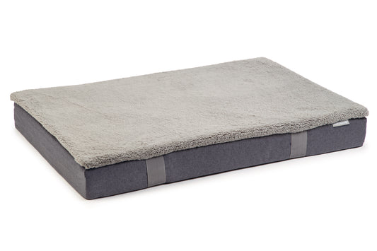 Beeztees Duo - Orthopedisch Hondenkussen - Grijs - 120x80x14cm