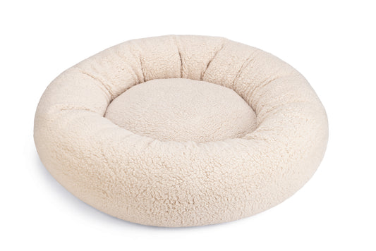 Beeztees Memory Foam Jaxx - Hondenmand - Pluche - Beige - 70x70x25 cm