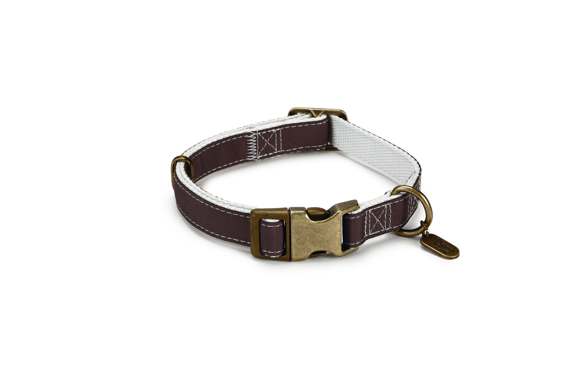 Virante Hondenhalsband bruin medium