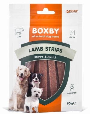 Boxby Lamb Strips is een volledig natuurlijke hondensnack. Het is een eiwitrijk, vetarm en glutenvrij hondensnack voor dagelijks gebruik.