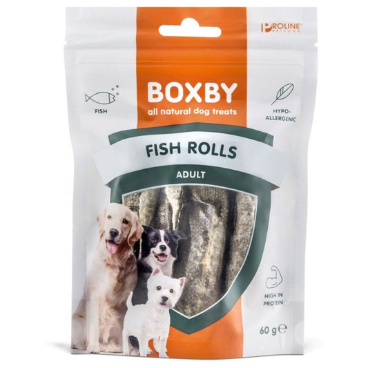 Boxby Fish Rolls 60 gram  De Leeuw Dierenwinkel