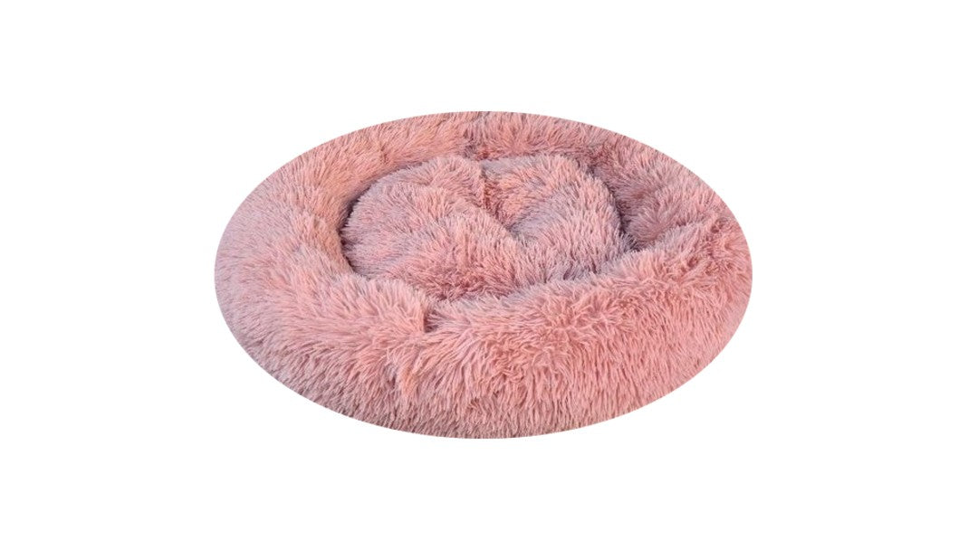 fluffy Fuzzle donut mand roze pluche 80 cm Napzzz