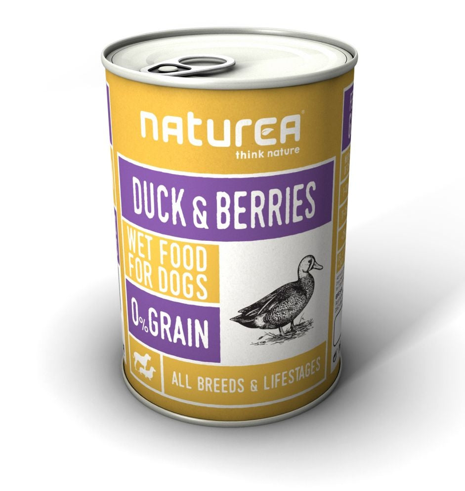 Naturea wet food for dogs duck berries