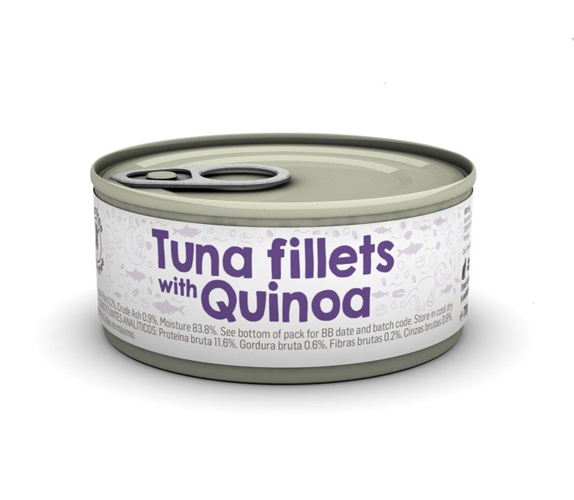 Voor katten die van verse vis houden (en welke kat niet?) is Tonijnfilets & Quinoa de favoriete keuze. Het bevat twee van hun favoriete smaken in een heerlijke jus die ze niet kunnen weerstaan. En het beste deel? U geeft uw kat een biologisch passend dieet.